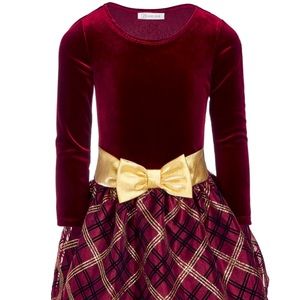 🚚 Free Shipping EUC Bonnie Jean little girls Holiday Dress